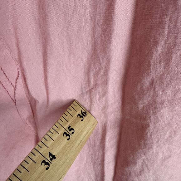 Free People We The Free Happy Hour Poplin Top Oversized Long Sleeve Pink Large - Picture 8 of 11